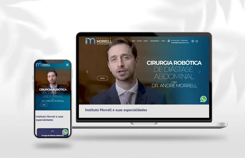 Site Instituto Morrell criado pela Ciao Digital Chapecó