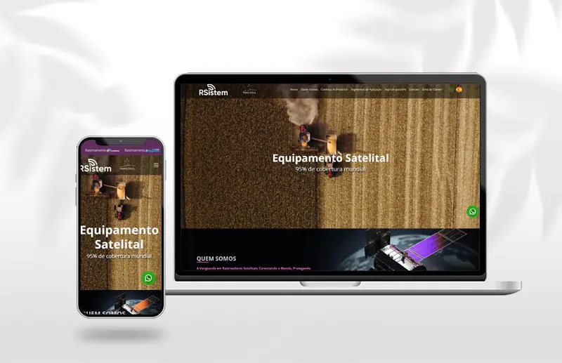 Site Rsistem criado pela Ciao Digital Chapecó